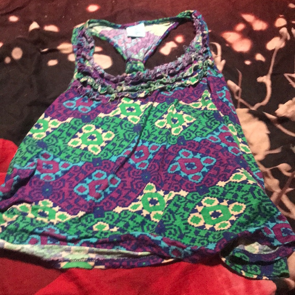 Beautiful greens purples blues
